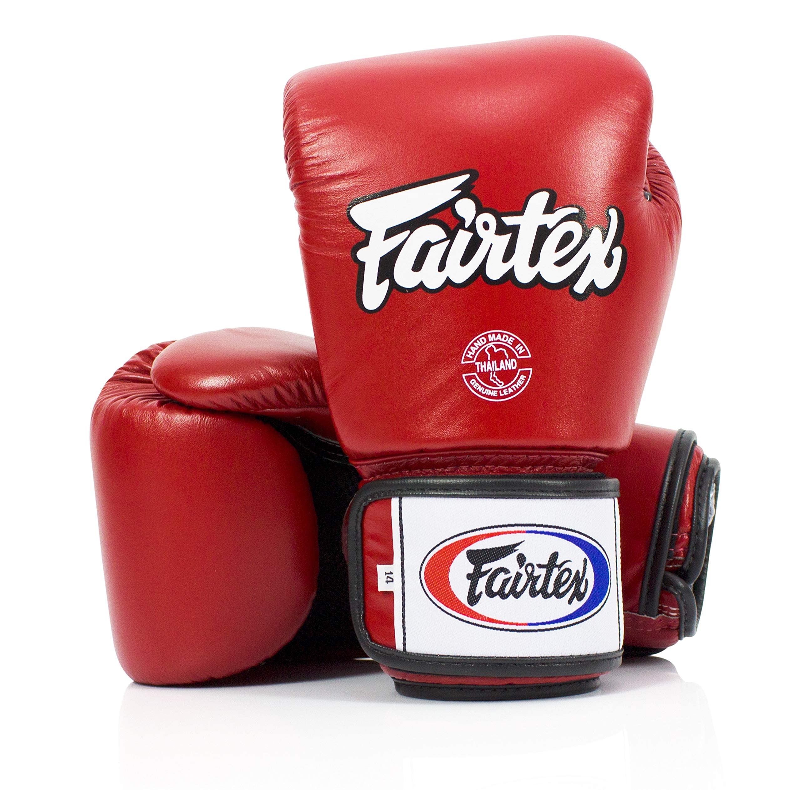 Fairtex Muay Thai Boxing Gloves BGV1-BR - Breathable Training & Sparring Gloves for Boxing, Kickboxing, MMA (8oz-16oz) - Red/White/Blue/Pink/Yellow/Black - Perfect for Gym Workouts & Martial Arts Training