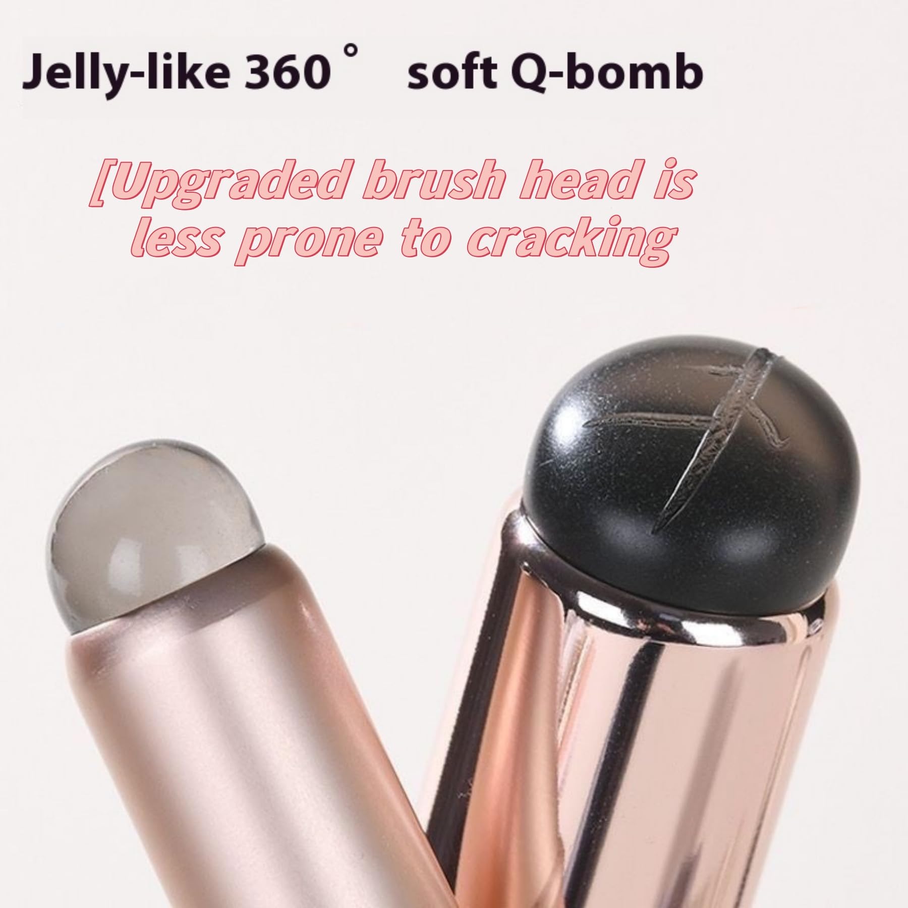 2-Pack Mini Silicone Lip Brushes - Portable Concealer & Makeup Brush for Lip Gloss, Lipstick & Foundation - Includes Dust Cap - Perfect for Travel & Professional Makeup Application