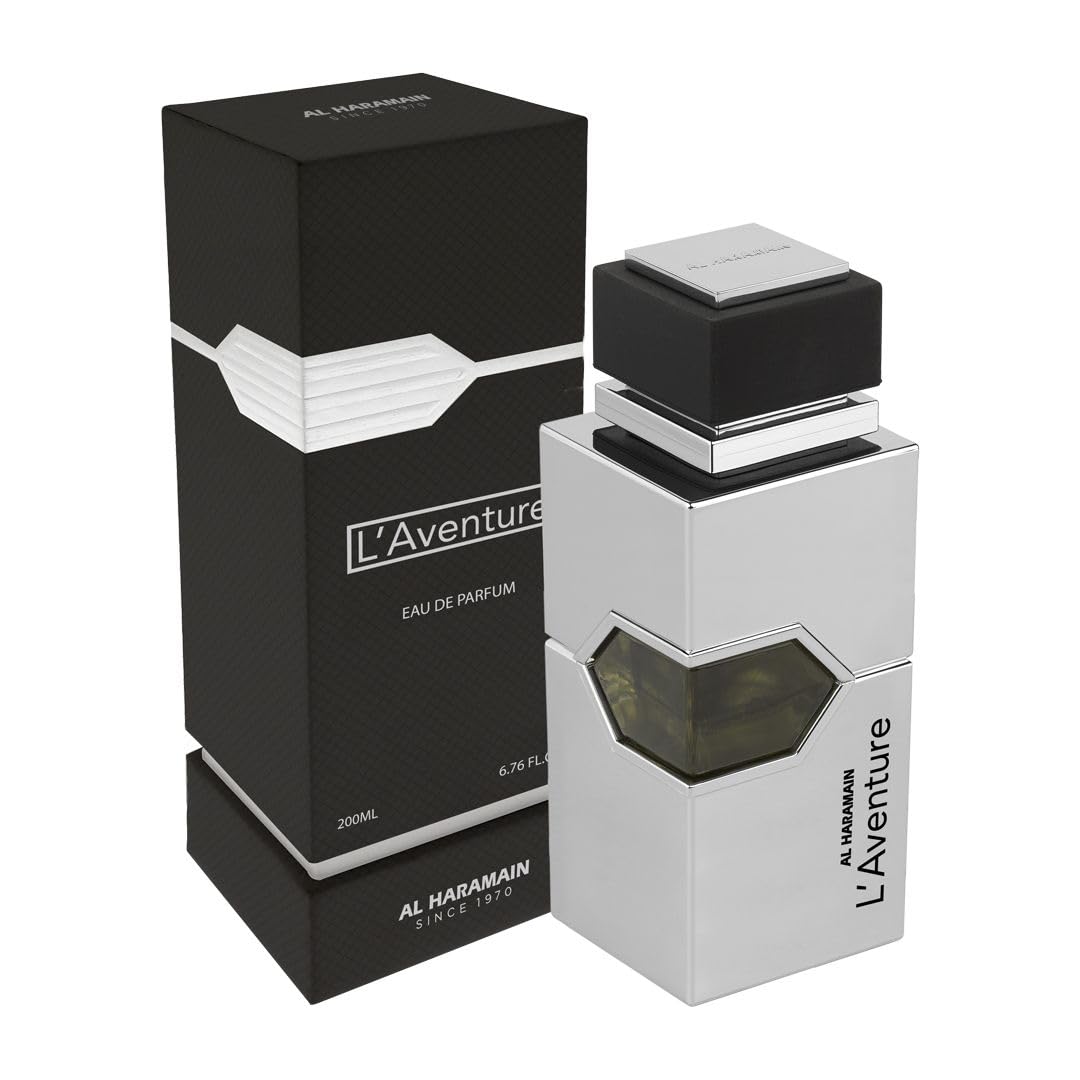 Al Haramain L'Aventure Eau de Parfum Spray for Men - Long Lasting Luxury Fragrance for Date Night & Special Occasions