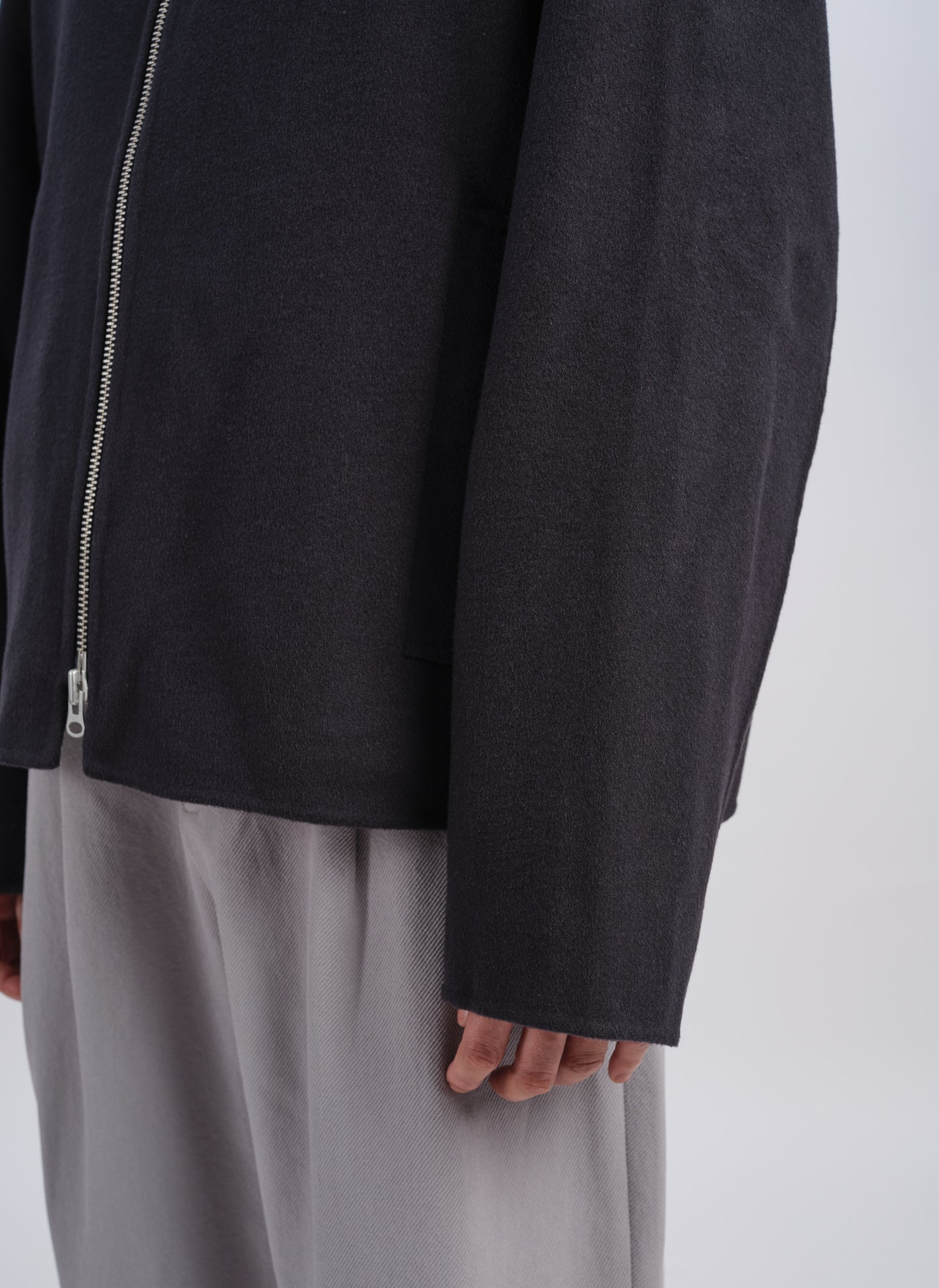 Premium W.R Wool Cashmere Stand Collar Jacket for Men & Women - Warm Winter Coat for Office, Travel & Outdoor Activities