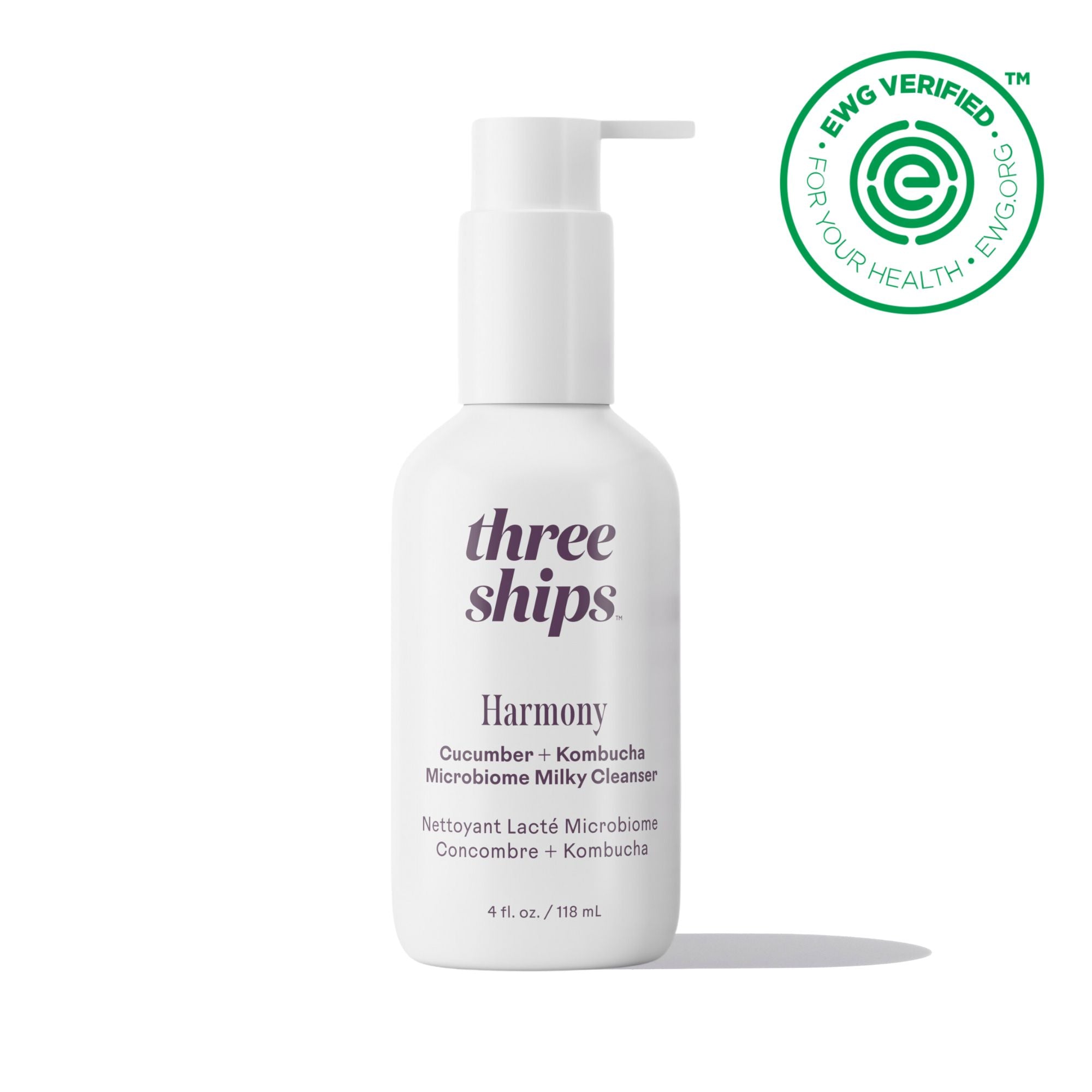 Harmony Cucumber & Kombucha Microbiome Balancing Face Cleanser for Sensitive Skin - Gentle Daily Facial Wash for Acne Prone & Dry Skin Types