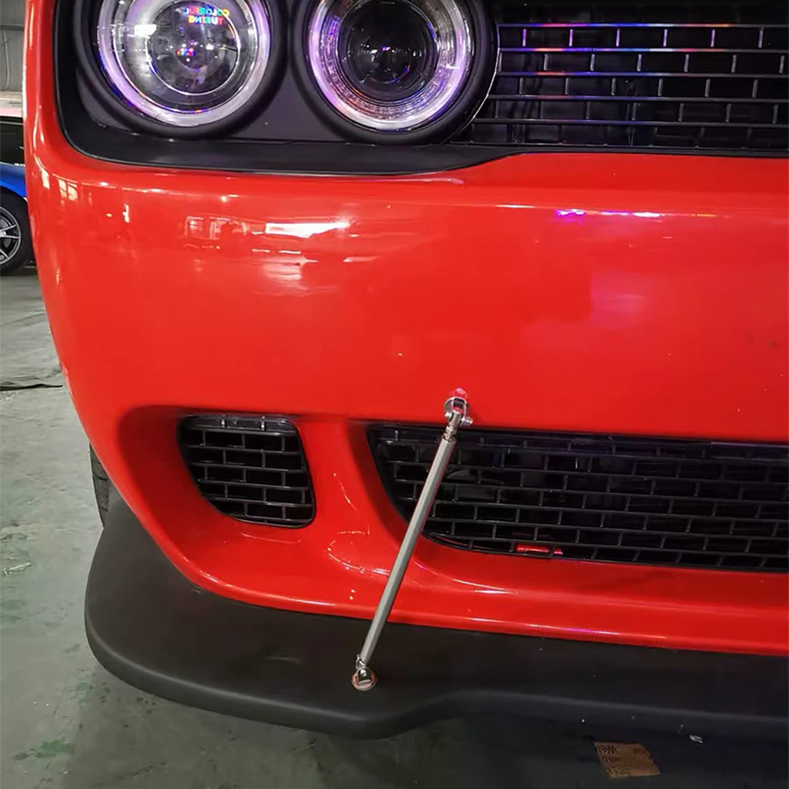 Adjustable Front Bumper Lip Splitter Diffuser Strut Rod Tie Bars - 3
