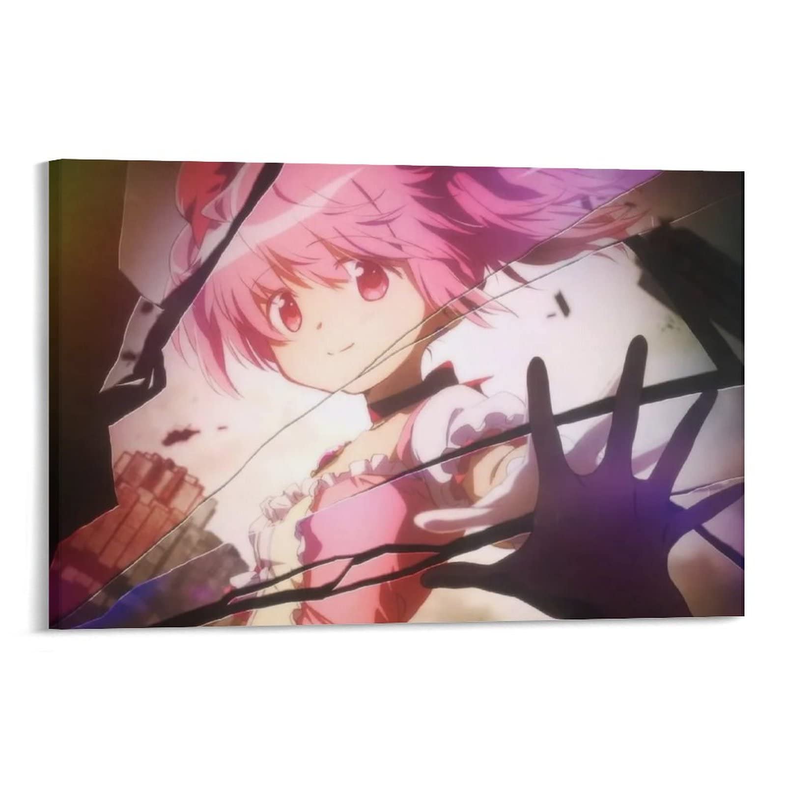 Puella Magi Madoka Magica Anime Wall Art Poster - Framed/Unframed 24x36 inches (60x90cm) - Perfect for Living Room, Bedroom, or Anime Fan Gift