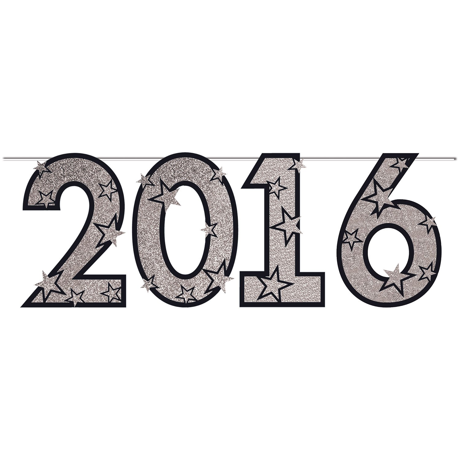 Beistle 2016 Glittered Streamer - 15