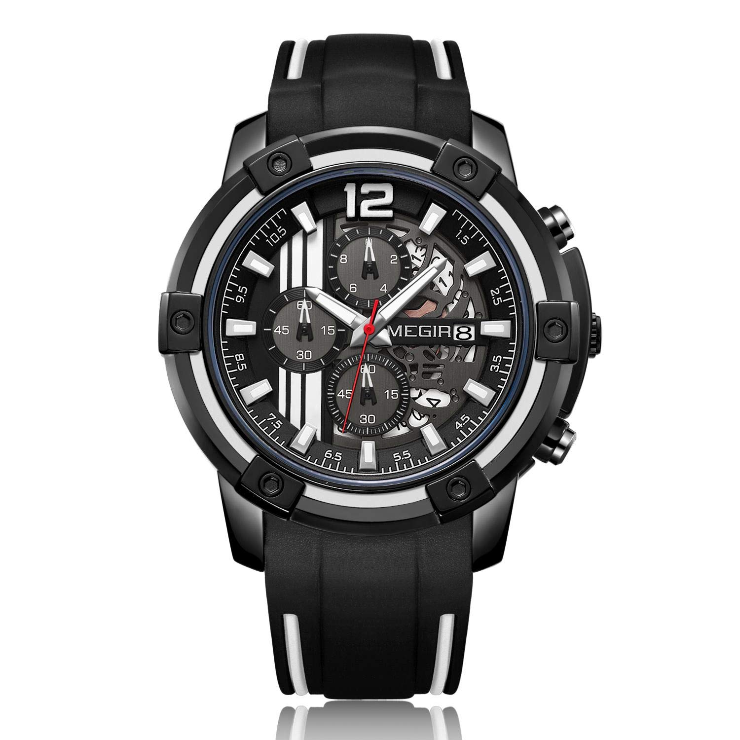 Men's Outdoor Sports Quartz Watch - 3ATM Waterproof, Luminous Calendar Chronograph, Casual Business Wristwatch for Students | Perfect for Hiking, Running, Swimming & Everyday Wear