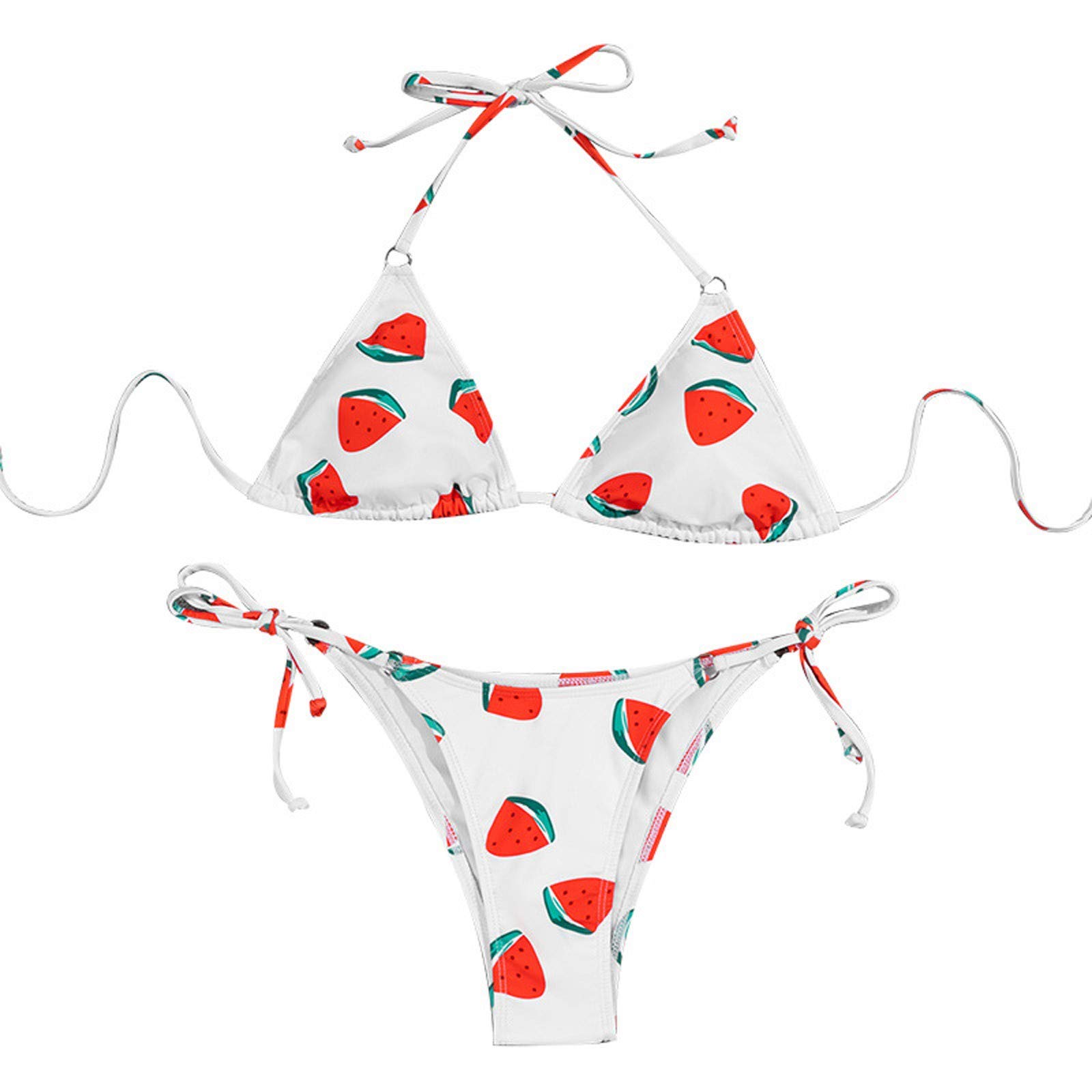 iLH ST-290 Women's Sexy Bikini Swimsuit with Drawstring Lacing - Small Fresh European & American Style for Beach, Pool Party & Summer Vacation