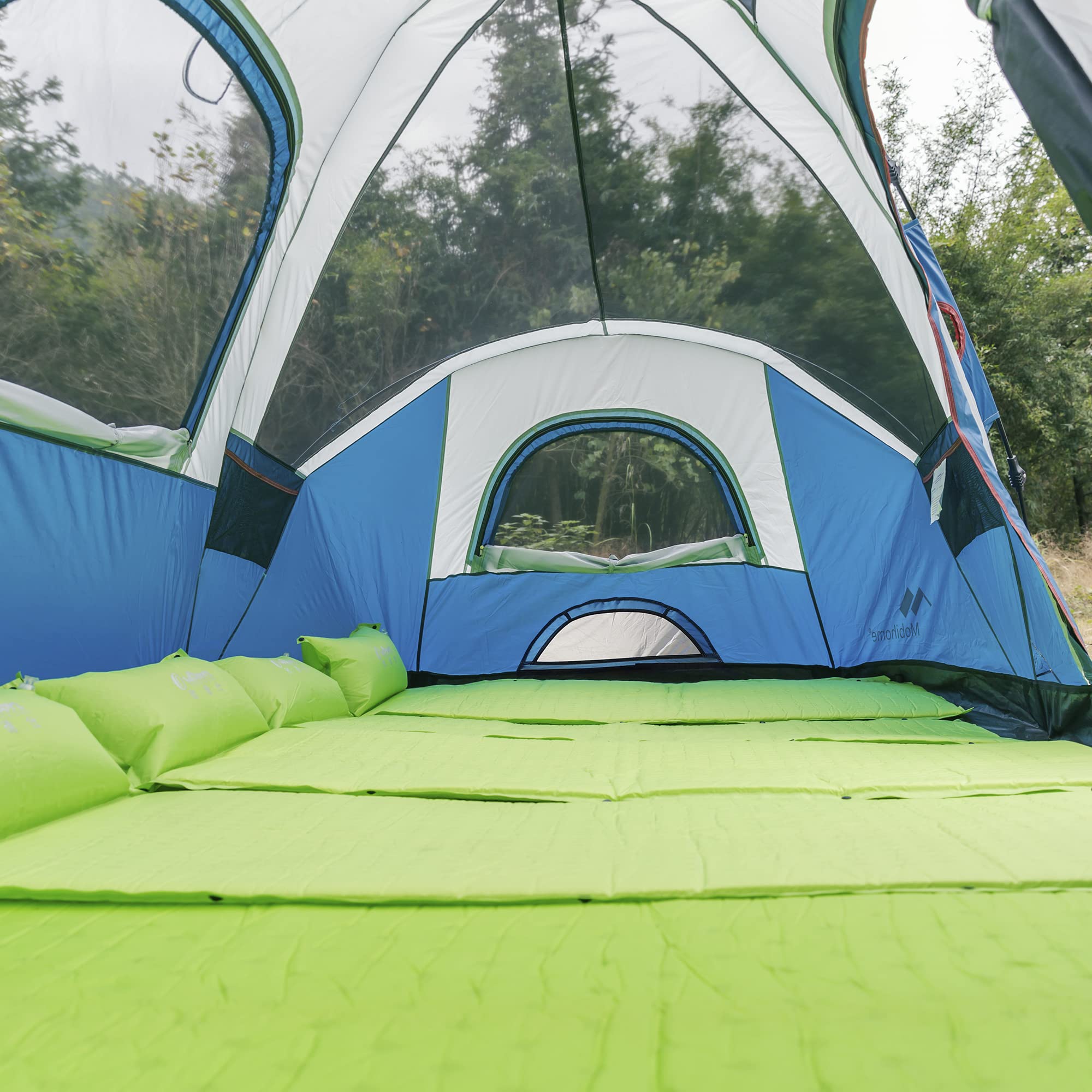 Quick Setup Family Camping Tent - Instant Pop Up Dome Tent for 2-3 or 6 Person Outdoor Use | Water-Resistant Rainfly with Mesh Roof, Door & Windows | Perfect for Backpacking, Beach Trips & Festival Camping