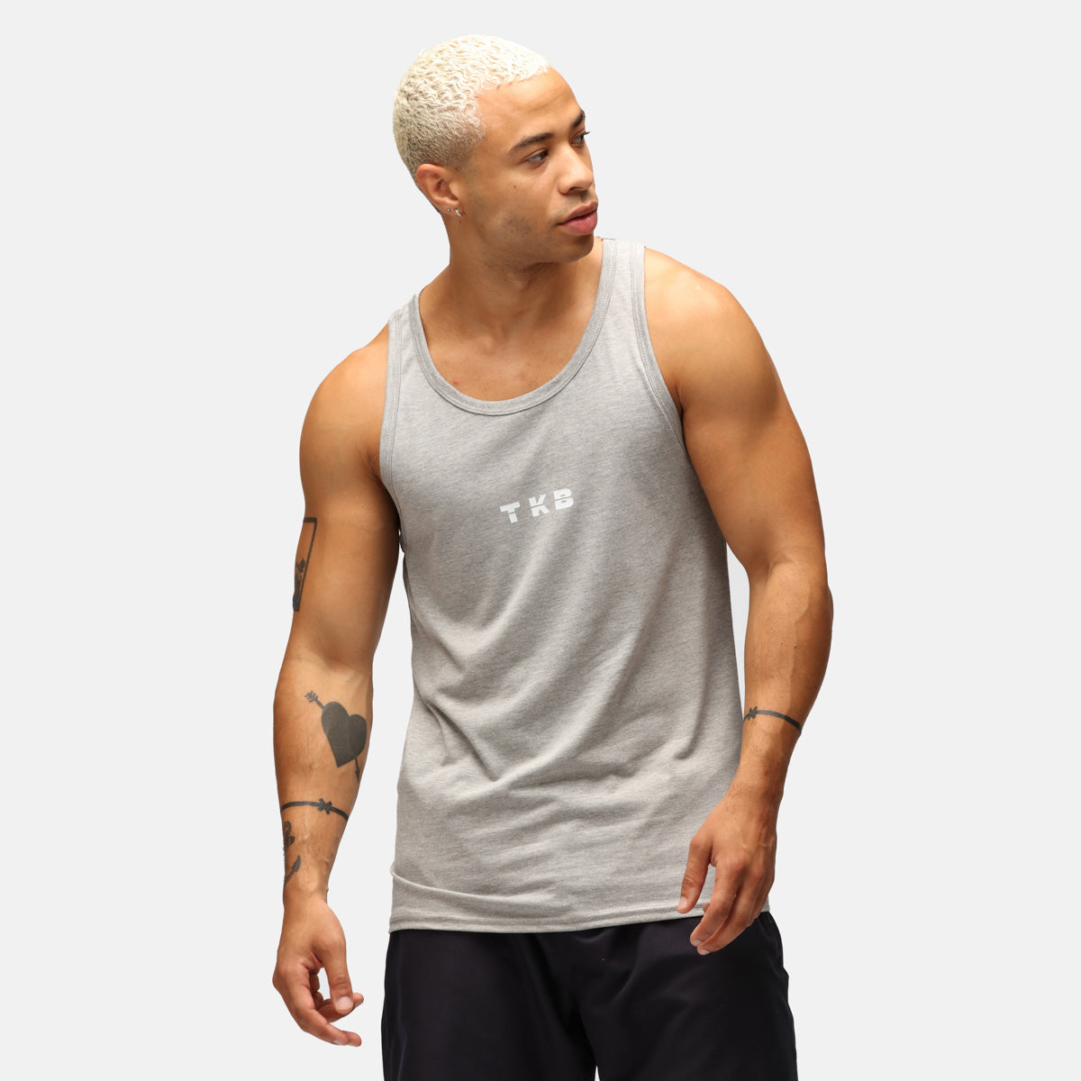 TKB Men's Grey Tri-Blend Vest for Outdoor Activities, Casual Wear & Layering | Lightweight & Comfortable