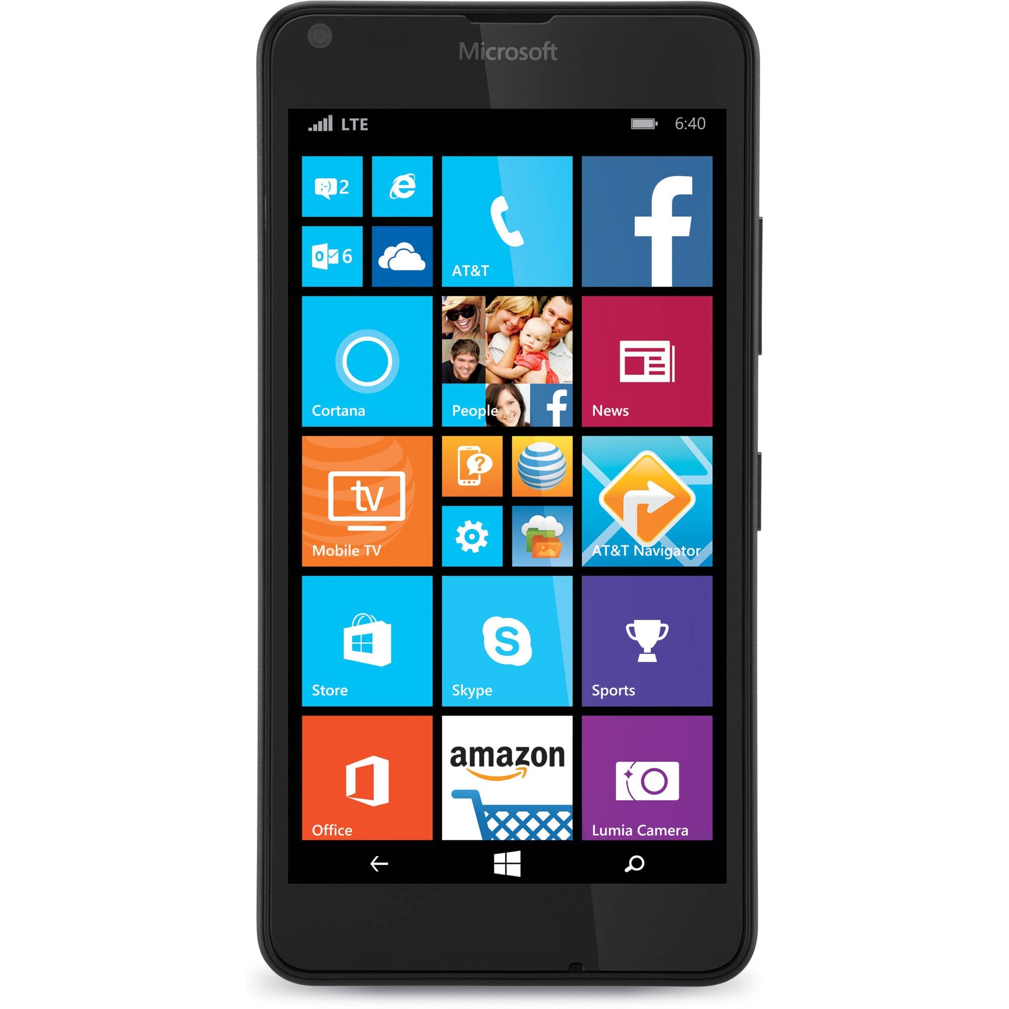 Microsoft Lumia 640 Dual SIM 8GB Smartphone - Unlocked GSM AT&T Compatible - Black | Business & Travel Ready Smartphone