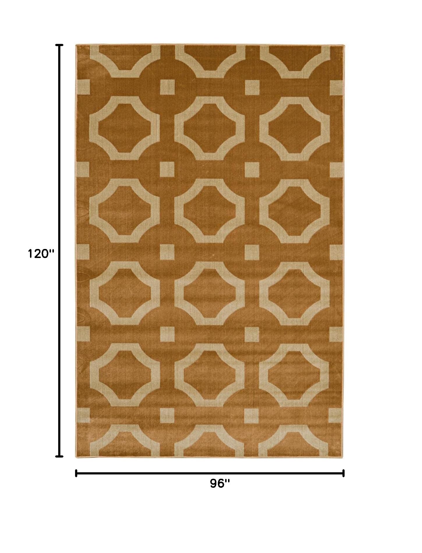 Premium Linon Griffin Forsyth Area Rug - Soft Non-Slip Living Room Carpet - Boho Chic Home Decor for Bedroom, Dorm & Office (5'x8')