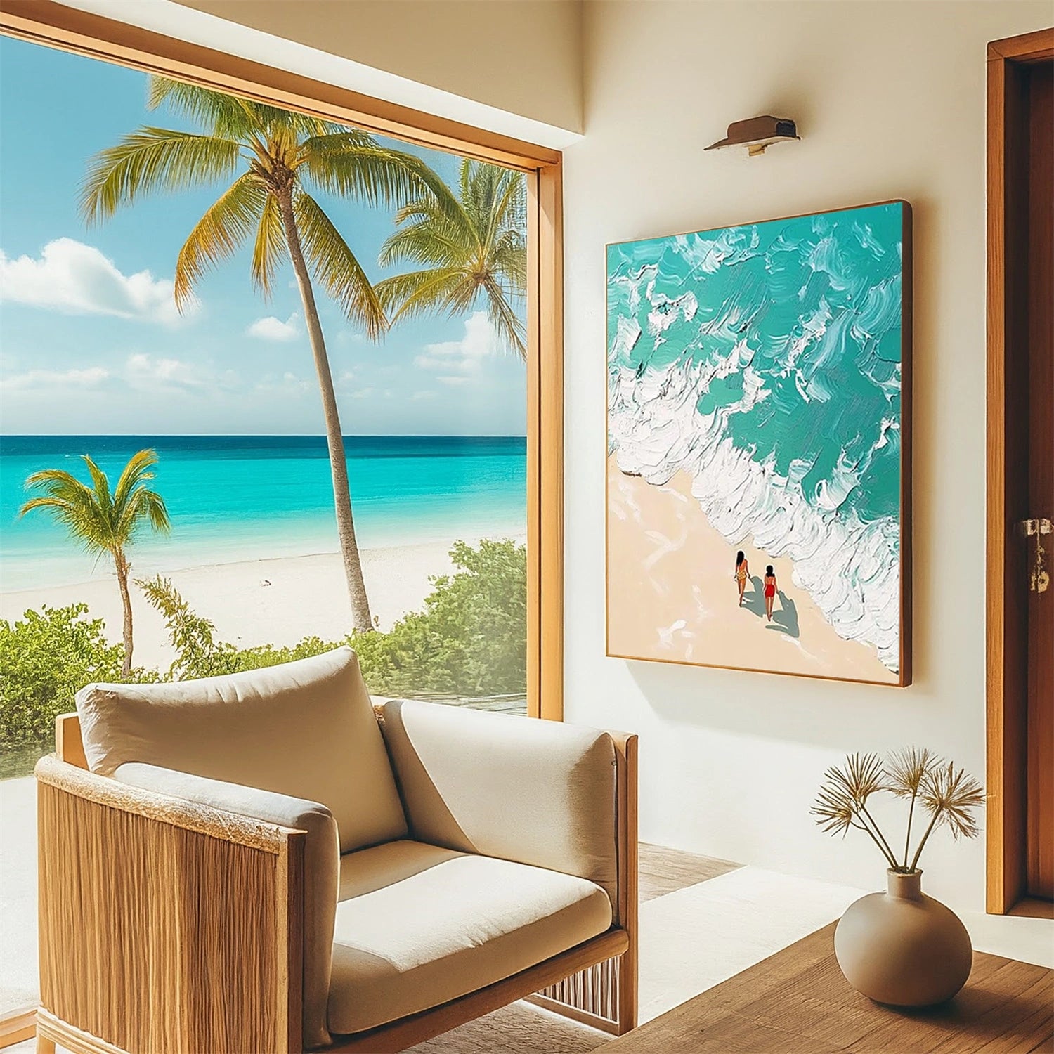 Swimming Sport Texture Canvas Painting #SA013 - Modern Wall Art for Home, Office, Gym & Pool Decor