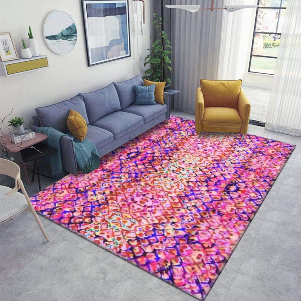 Non-Slip Camouflage Snake Pattern Area Rug - Thickened Runner Mat for Living Room, Entryway, Indoor & Outdoor Use - Perfect for Safari, Jungle, or Reptile Themed Home Decor
