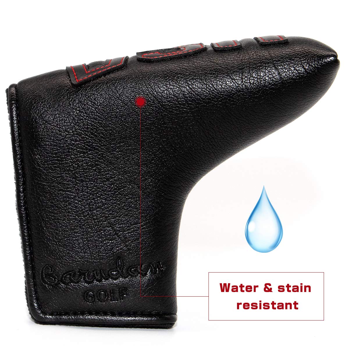 Barudan Golf Blade Putter Headcover - Magnetic USA Flag Design for Men | Premium Protection for Blade Style Putters | Perfect for Golf Tournaments & Practice Sessions