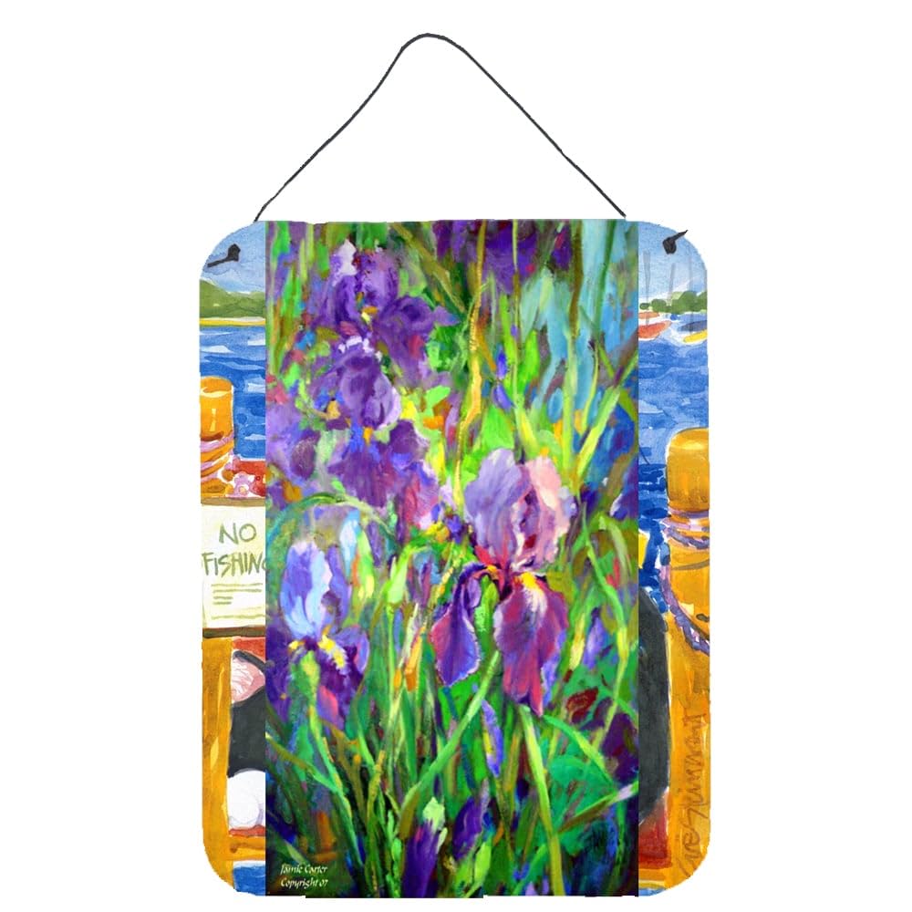 Caroline's Treasures PJC1045DS1216 Iris by The Well Wall Decor - 12x16 Inch Aluminum Metal Sign for Kitchen, Bar, Bathroom, Front Door - Multicolor Home & Garden Art - Perfect for Farmhouse, Rustic, or Vintage Style Decor