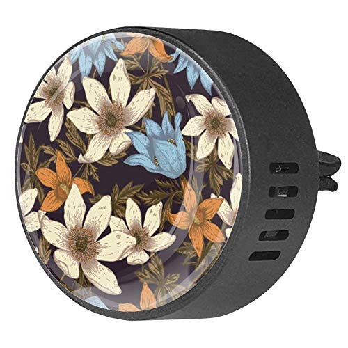 Vintage Floral Car Air Freshener Diffuser - Ocean Breeze Scented Vent Clip for Car, Office, Home & Bathroom | Freshen Your Space While Driving or Relaxing