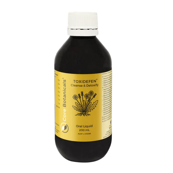 Core Botanicals Toxidefen Cleanse & Detoxify Supplement - Natural Liver & Kidney Support for Toxin Removal - Perfect for Post-Holiday Detox & Wellness Routine