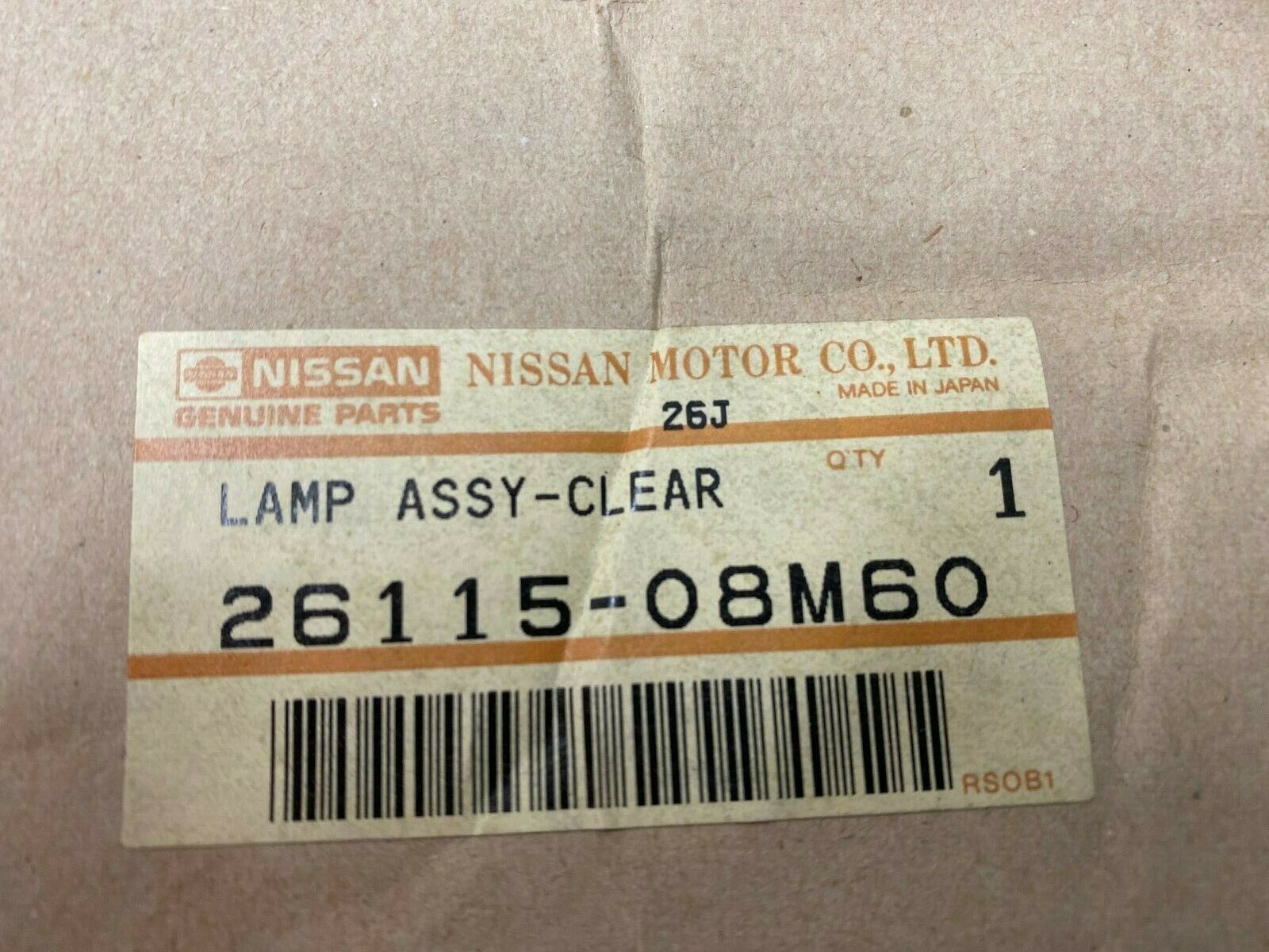 Genuine Nissan Pulsar N12 Holden Astra LB LC Left Hand Front Parking Flasher Lamp - Perfect for Classic Car Restoration & DIY Auto Repair
