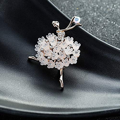 Resin Trendy Ballet Dancer Brooch - Elegant Alloy Women's Brooch Pin for Banquet, Wedding, Party & Formal Occasions