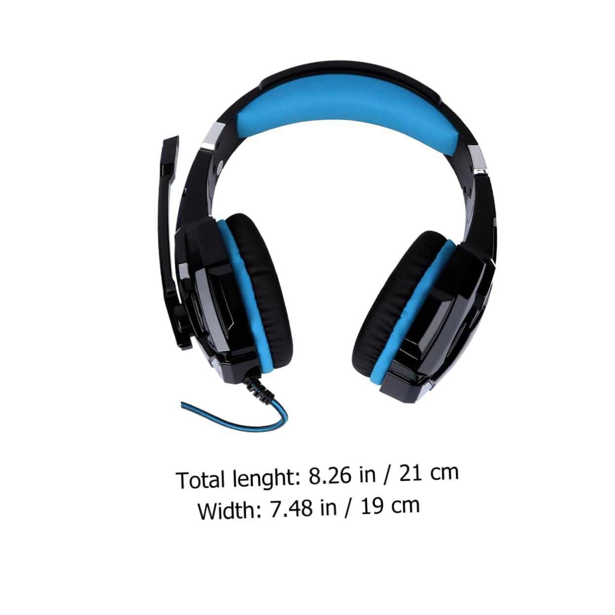 Veemoon Gaming Headset with 3.5mm Wired Connection - Light-Up LED Headphones for PS4, Xbox & PC - Comfortable Over-Ear Design for Long Gaming Sessions