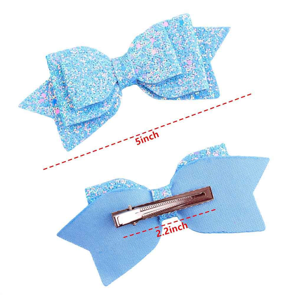 DCUTERQ Glitter Baby Hair Bows Clips - Alligator Barrettes for Girls, Toddlers & Kids | Hair Accessories for Parties, Photos & Everyday Wear