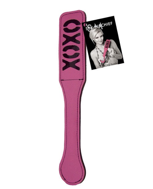 Sex & Mischief XOXO Spanking Paddle - Pink BDSM Toy for Couples Play, Adult Games & Sensual Fun
