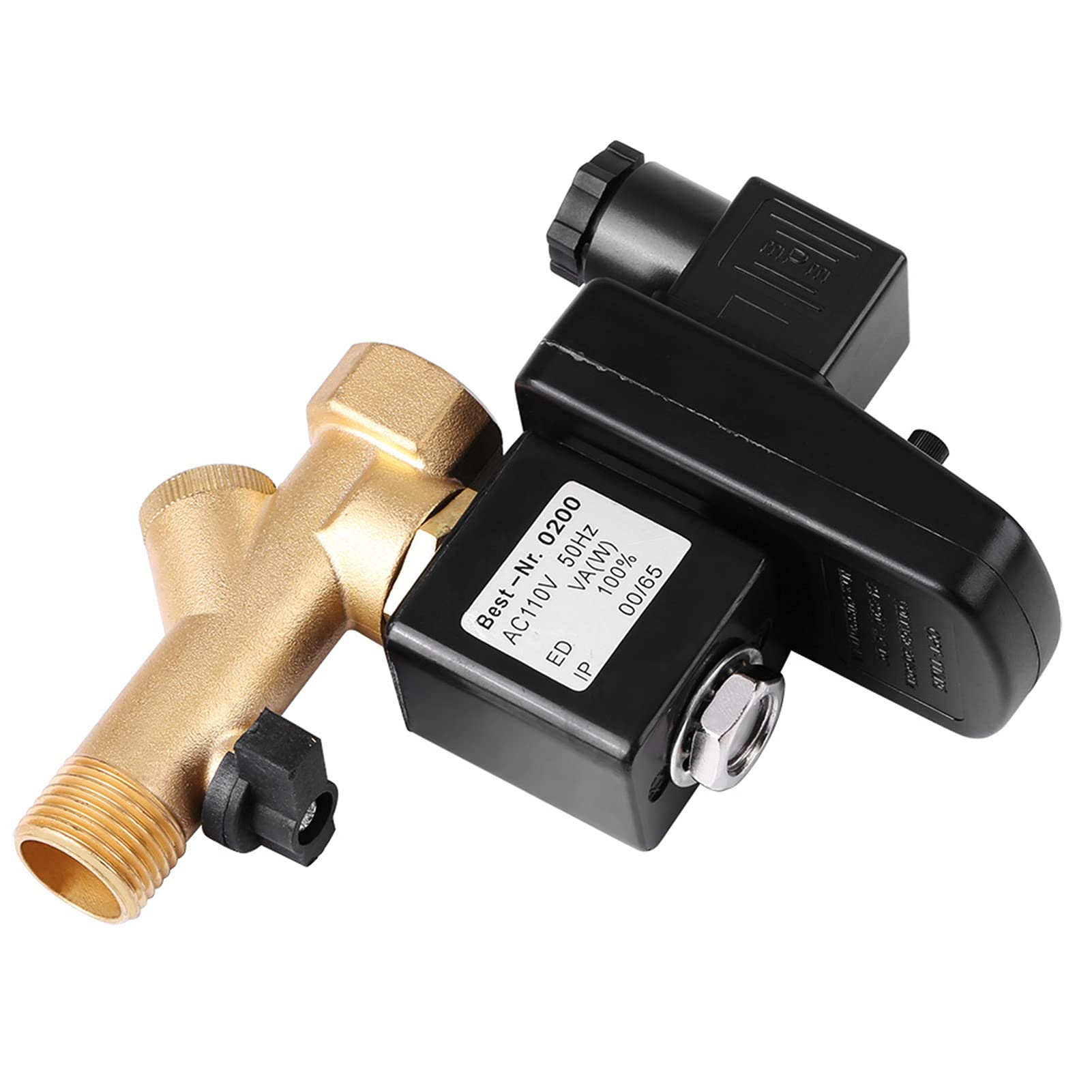 Automatic Electronic Timed Drain Valve G1/2 DN15 - Programmable Compressed Air Condensate Drain for Air Compressor Systems - Perfect for Industrial, Workshop & Pneumatic Equipment Maintenance