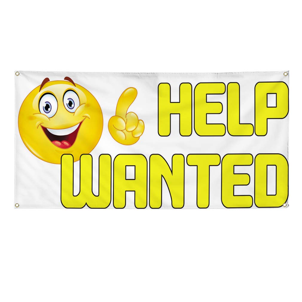 Custom Vinyl Banners for Outdoor Advertising - Weatherproof Business Yard Signs with 8 Grommets (Multiple Sizes Available 48x96 Inches) - Perfect for Help Wanted Signs, Industrial Use & Business Promotion