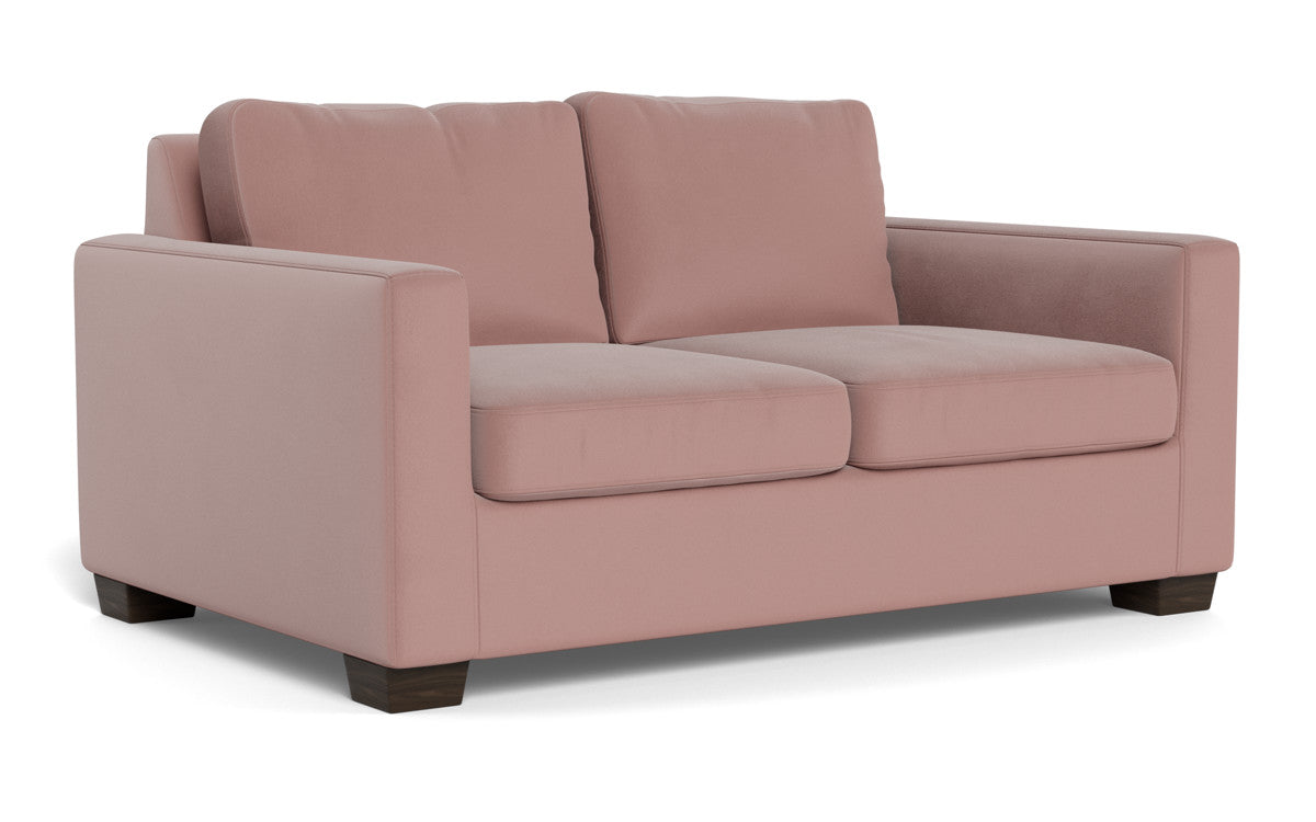 Track 62 Loveseat - Modern 2-Seater Sofa for Small Spaces, Comfortable Fabric Couch with Sturdy Wooden Legs - Perfect for Apartments, Living Rooms and Cozy Home Decor
