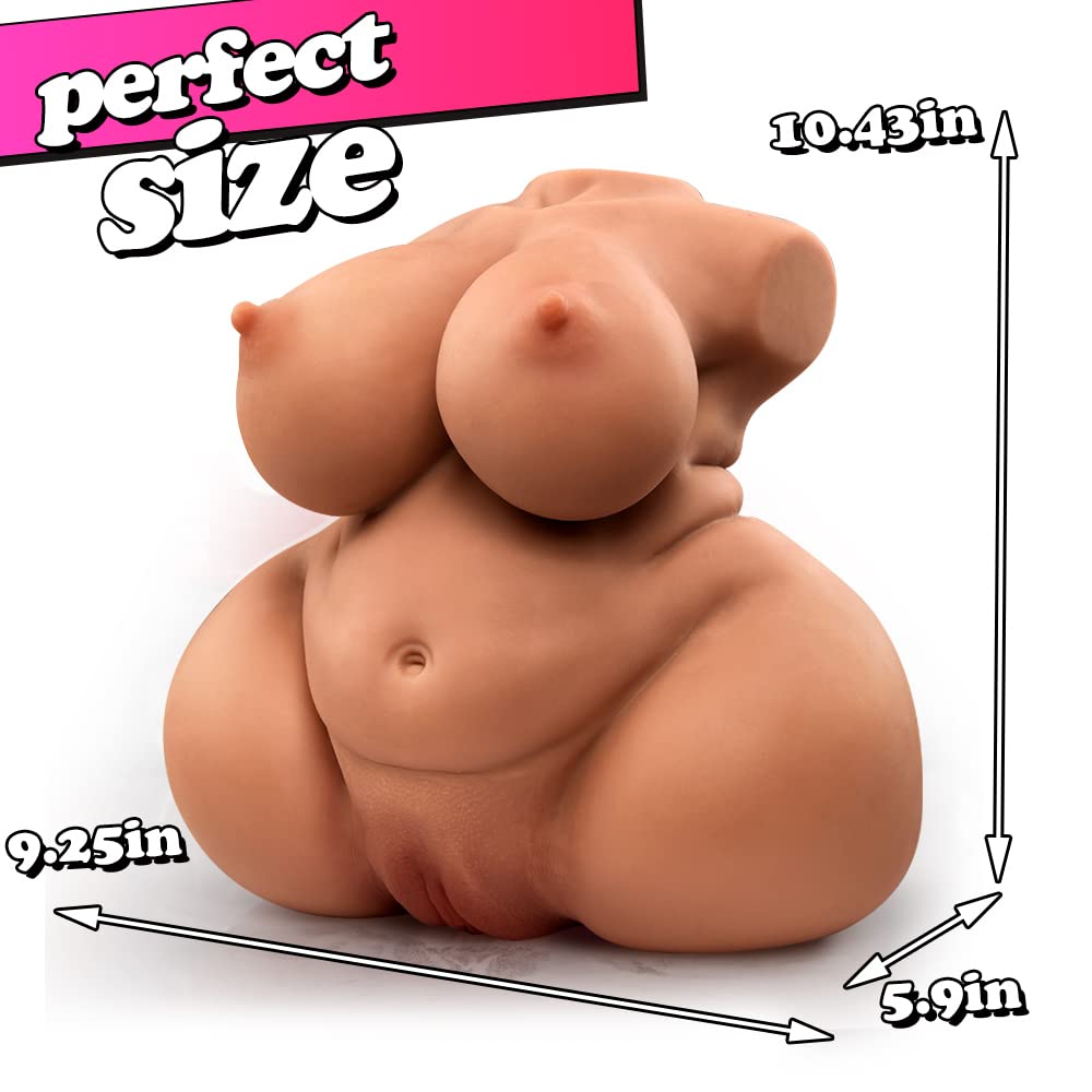 Realistic BBW Fat Brown Sex Doll for Men - 8.6LB Male Masturbator with Dual Pussy & Anal Channels - Lifelike Adult Sex Toy for Solo Play & Fantasy Fulfillment - Perfect for Discreet Pleasure & Enhanced Masturbation Experience