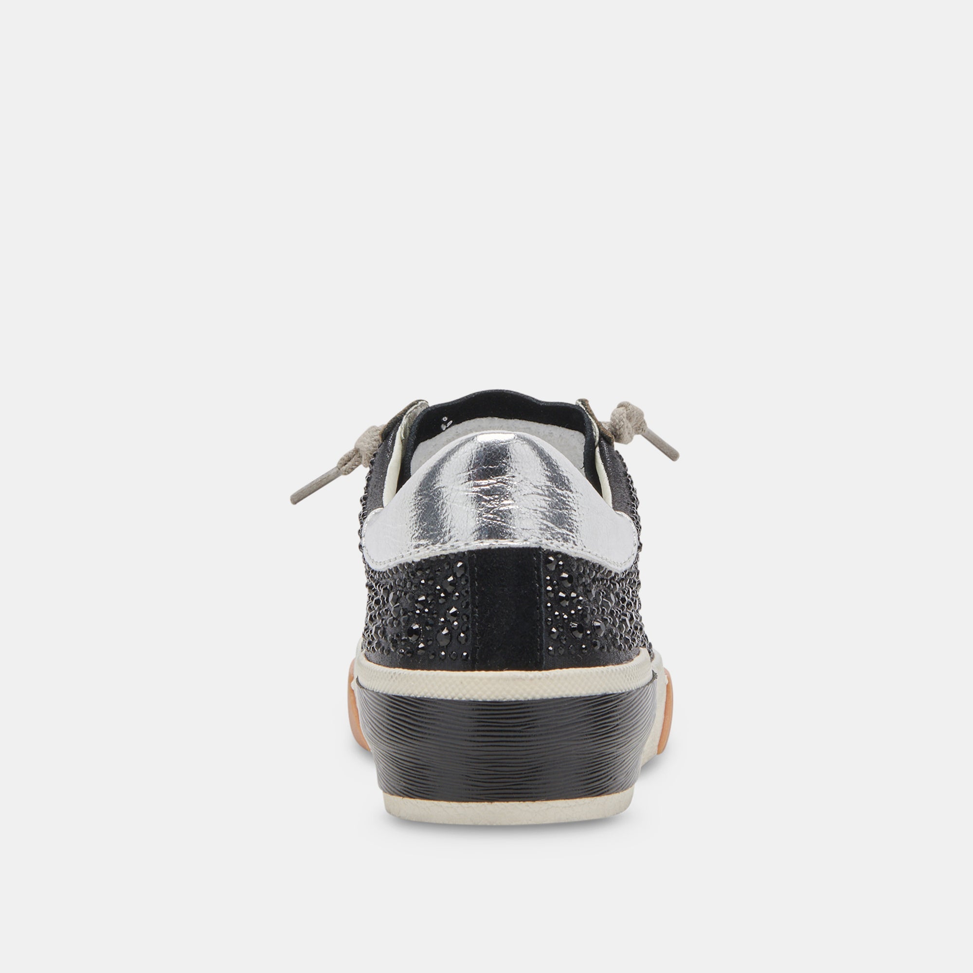 ZINA CRYSTAL SNEAKERS - Women's Black Suede Fashion Sneakers with Rhinestones | Perfect for Casual Wear, Parties & Special Occasions