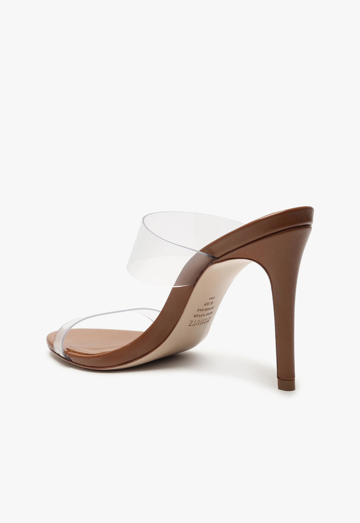 Ariella O99 Women's High Heel Sandals - Genuine Leather & Vinyl Straps with Wooden Heel - Perfect for Weddings, Parties & Evening Events