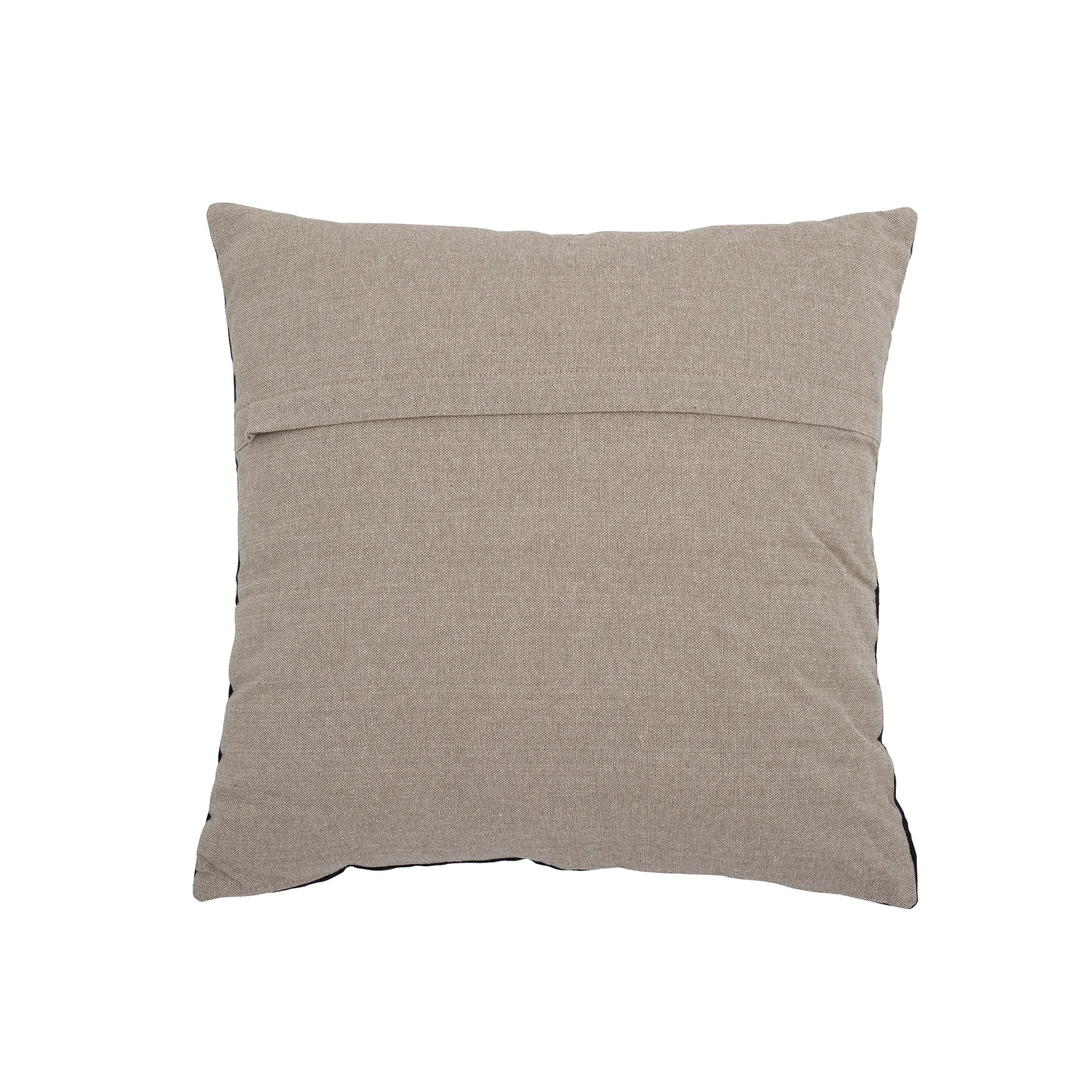 Bloomingville Colmar Cotton Embroidery Cushion Cover 45x45cm - Orange Mix Boho Home Decor for Living Room, Bedroom & Sofa