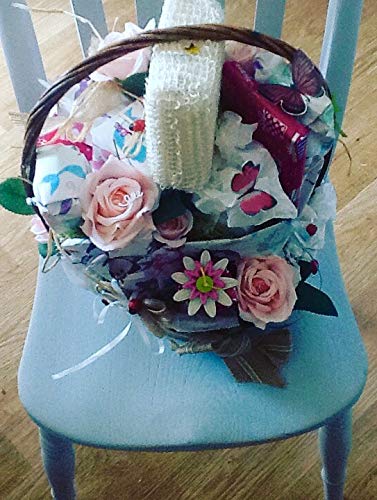 Flowers & Butterflies Beauty Gift Basket Set - Perfect for Birthdays, Mother's Day, Spa Gifts & Self-Care Pampering