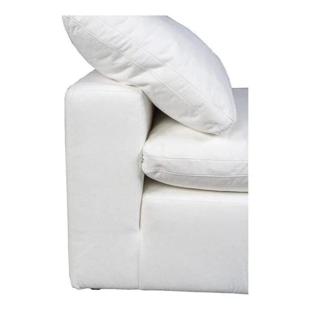 5-Piece Stain-Resistant Terra White Dream Modular Sectional Sofa Set - Perfect for Living Room, Family Room, or Home Theater Seating