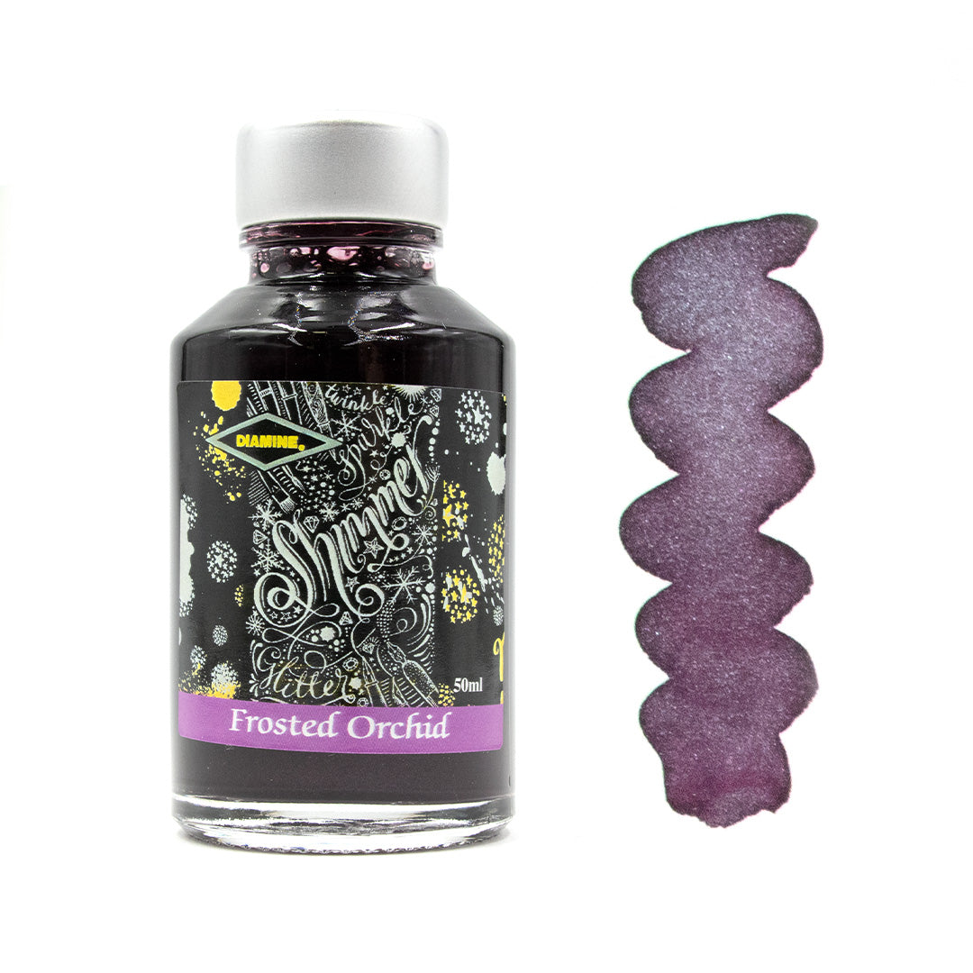 Diamine Shimmering Ink 50ml - Metallic Calligraphy & Fountain Pen Ink for Artistic Writing, Journaling, and Creative Projects