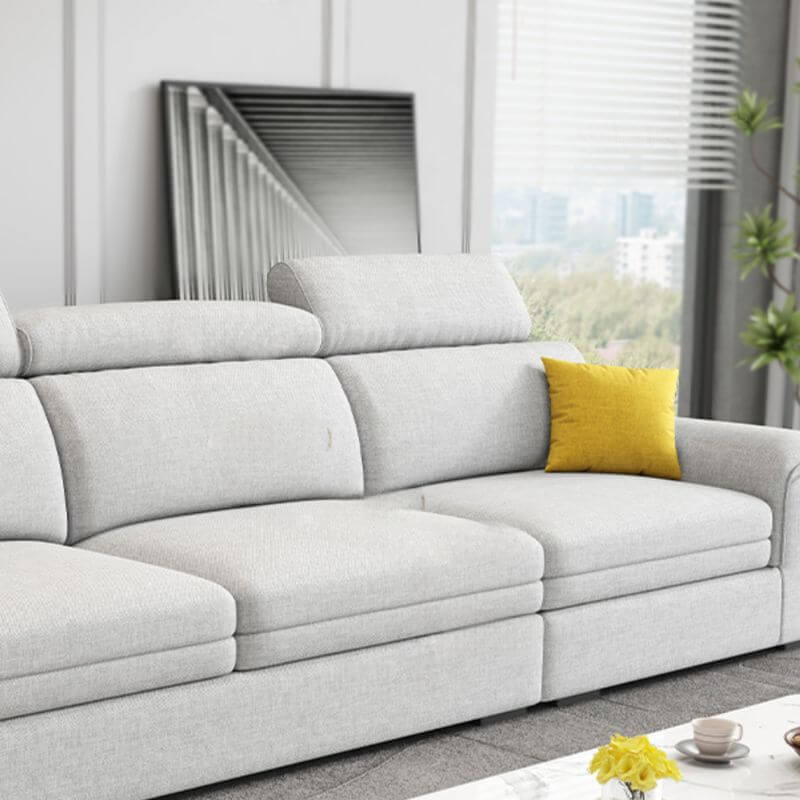 L-Shape 5-Seater Left-Hand Facing Recliner Sofa - Perfect for Living Room, Home Theater & Family Gatherings