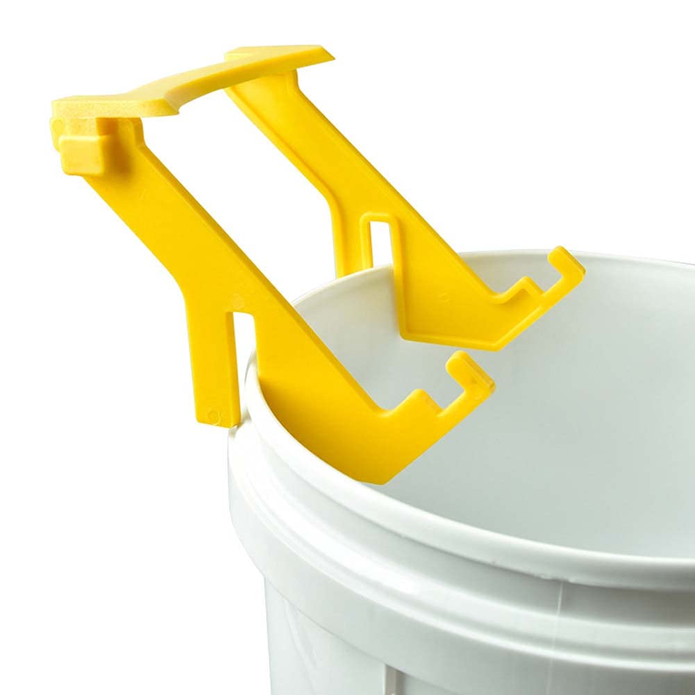 Bee Hive Frame Holder - Plastic Beekeeping Tool for Honey Extraction, Yellow