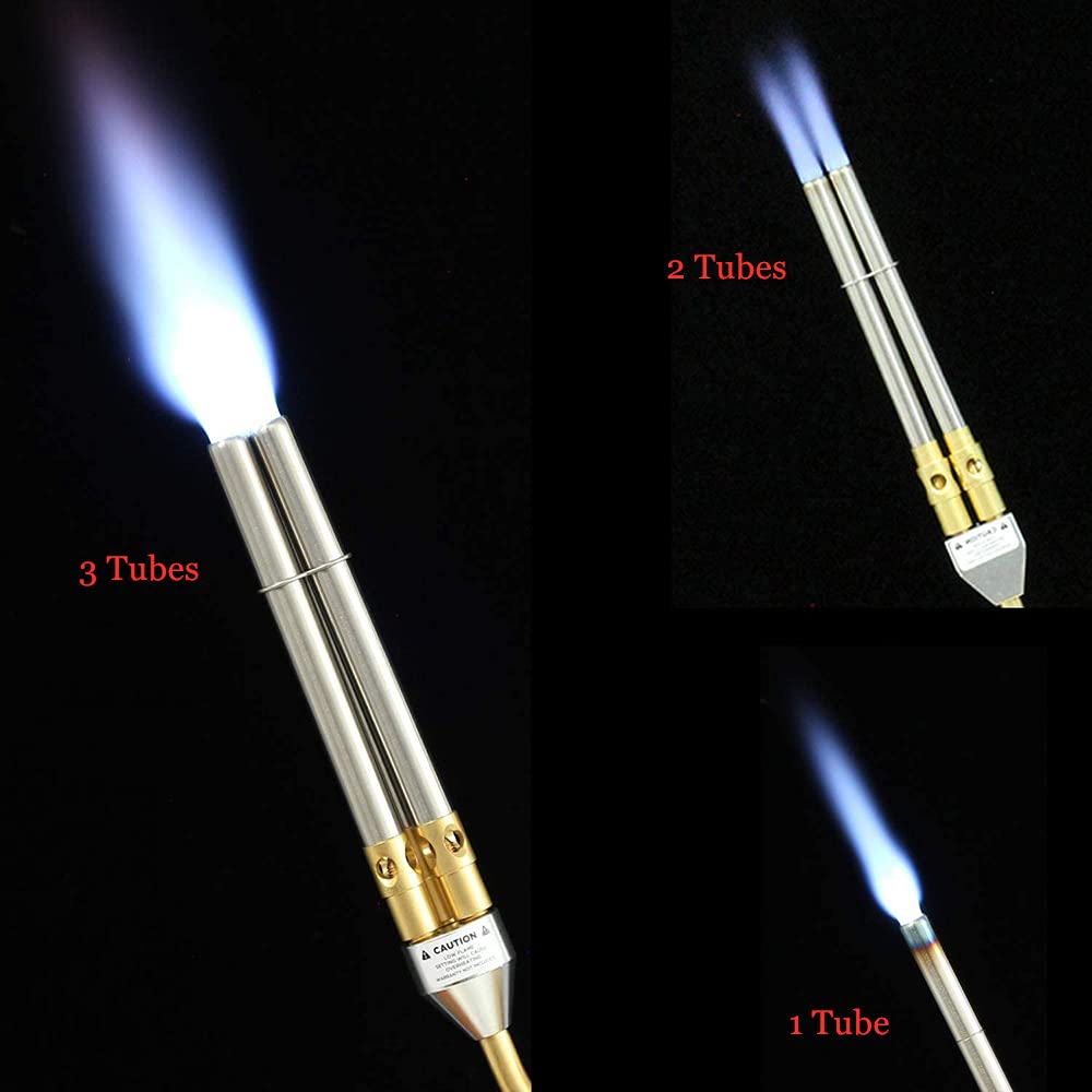 Mapp Gas Welding Torch Kit - Professional Flame Brazing Gun for Jewelry Making, BBQ, HVAC & Plumbing Repairs | High Heat Torch Tips for Metalworking, Soldering & DIY Projects