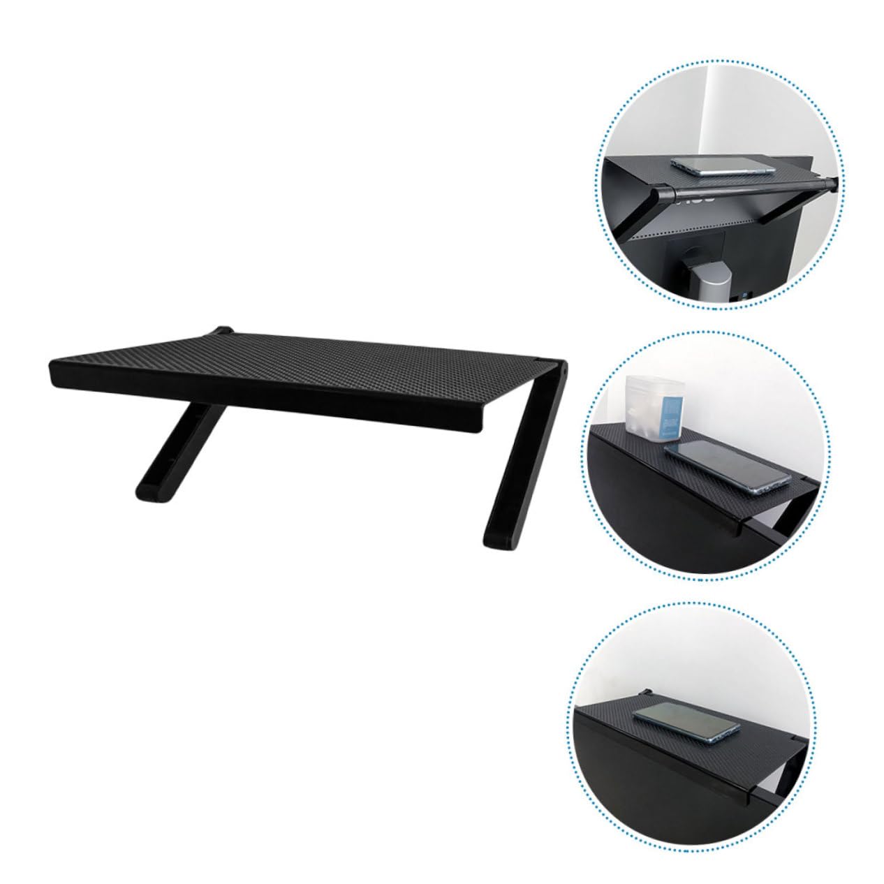 CAXUSD Universal TV Wall Mount Bracket - Heavy Duty Black TV Stand for Flat Screen TVs up to 65
