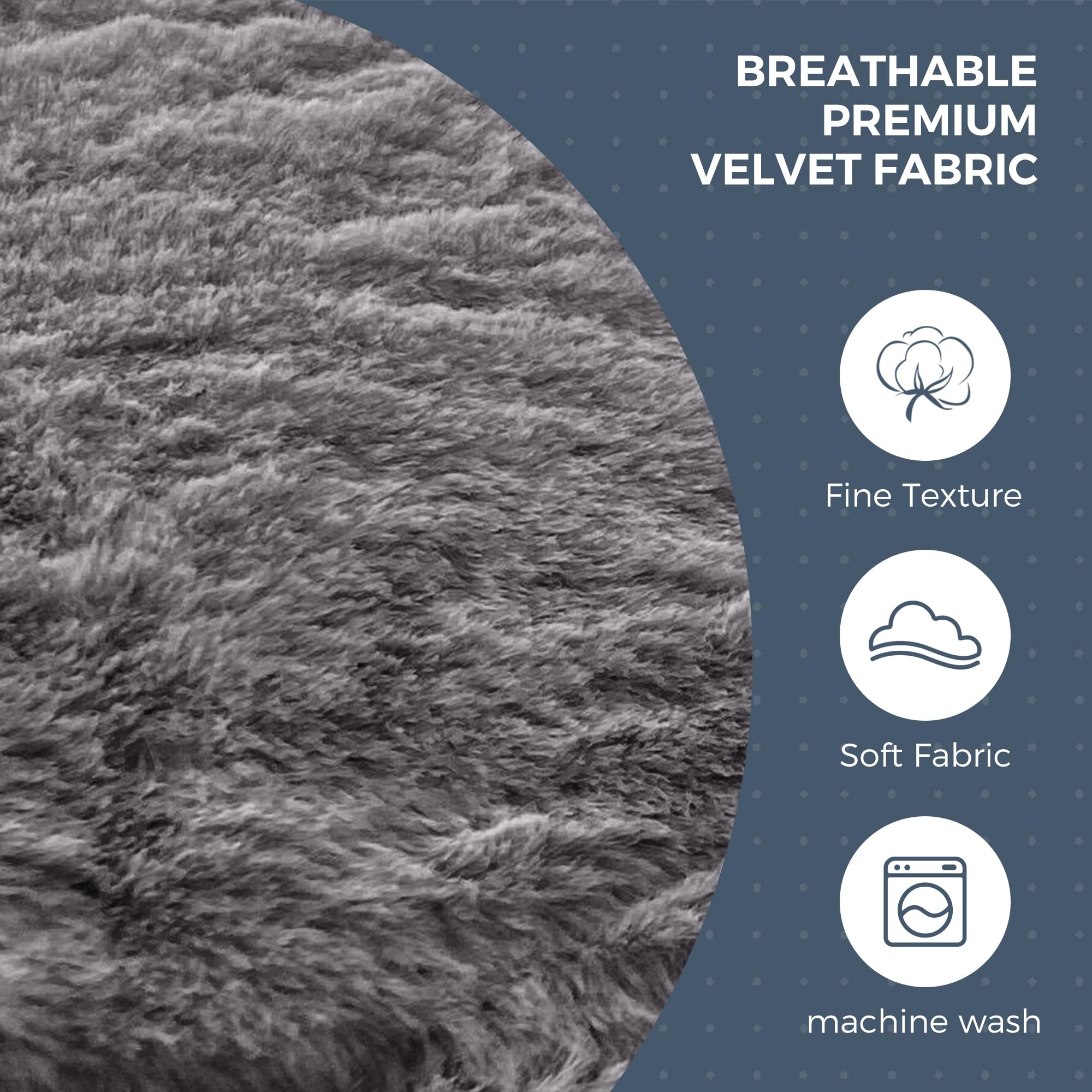 MAXYOYO Giant Faux Fur Bean Bag Chair - Convertible to Floor Mattress Bed | Dark Grey | Ultra Soft Lounge Chair for Living Room, Bedroom & Dorm | Perfect for Relaxing, Gaming & Sleepovers