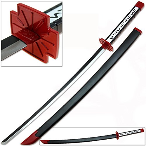Murasame Katana Replica - Anime Sword Version 2 with Poison Strike Design in Red & Black | Cosplay, Collection & Display for Anime Enthusiasts