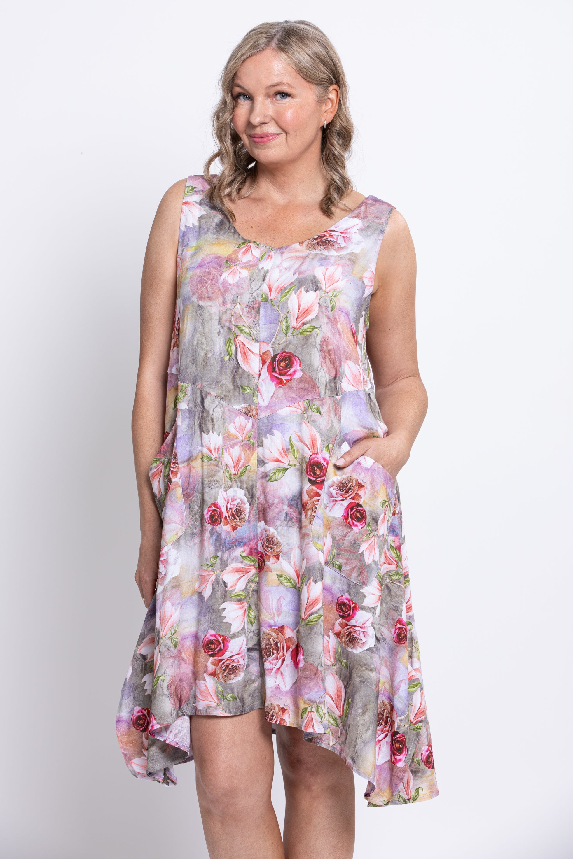 Gia Dress - Norwich Style Linen Bamboo Blend Summer Dress | Perfect for Beach Vacations, Casual Outings & Boho Chic Fashion