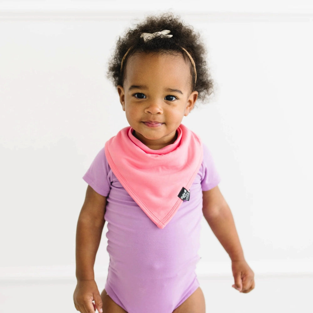 Kyte Baby Bib in Guava - Soft Organic Cotton Drool Bibs for Infants & Toddlers - Perfect for Feeding, Teething, and Messy Playtime