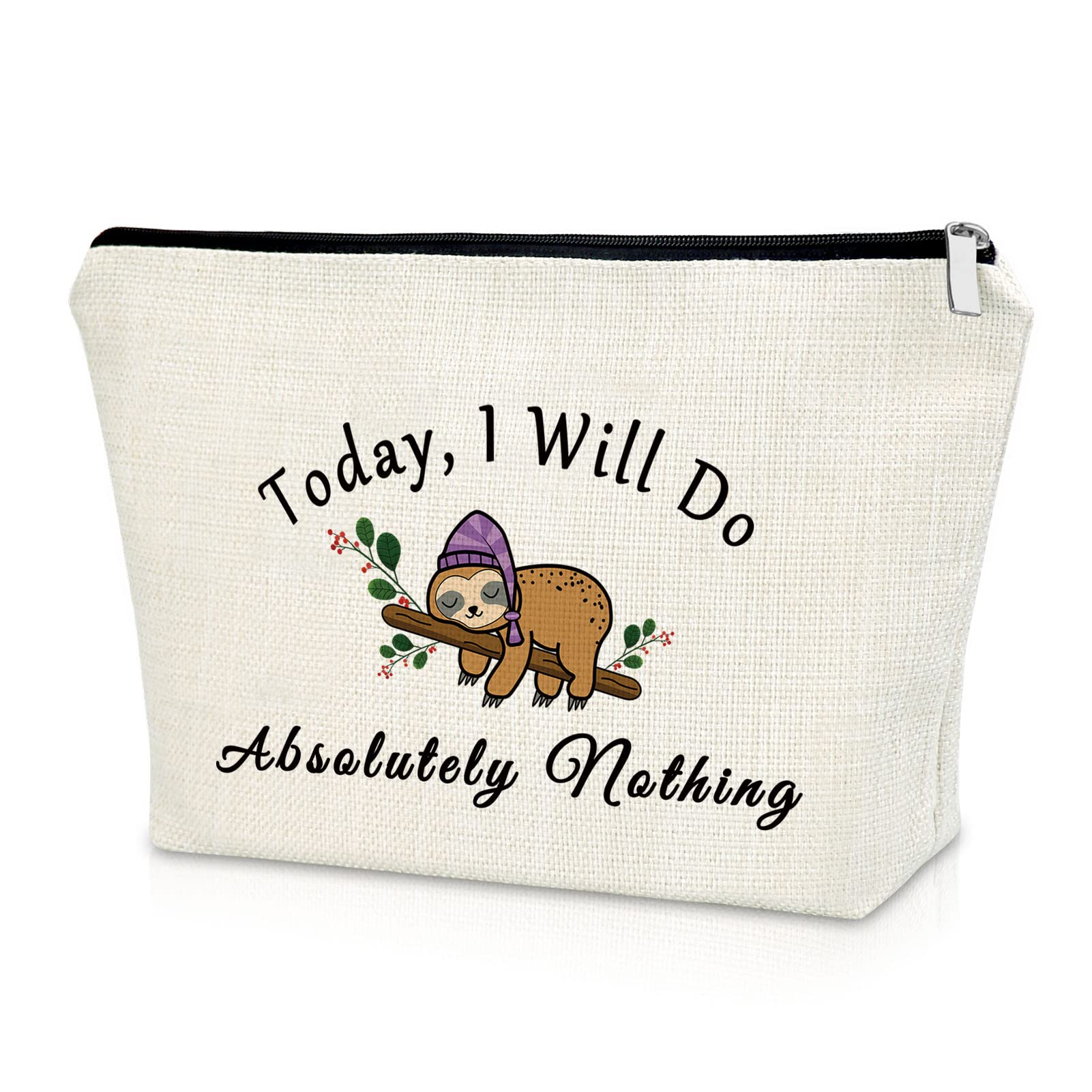 Sloth-Themed Makeup Bag for Women - Funny Animal Lover Gift for Best Friend, Birthday & Christmas Present - Travel Cosmetic Pouch for Her | Perfect for Daily Use, Travel & Gifting