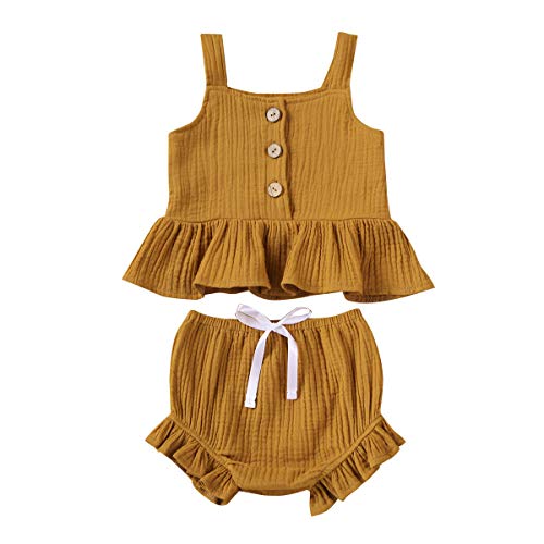 Orange Baby Girl Shorts