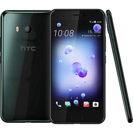 HTC U11 64GB Unlocked Smartphone - Brilliant Black | GSM Compatible | Premium Android Phone for Streaming, Gaming & Productivity