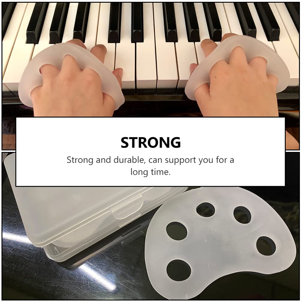 Milisten 2-Pack Finger Strengthener & Exercise Tool for Piano Players - Hand Grip Trainer for Musicians, Rock Climbers, Gamers & Rehabilitation Therapy
