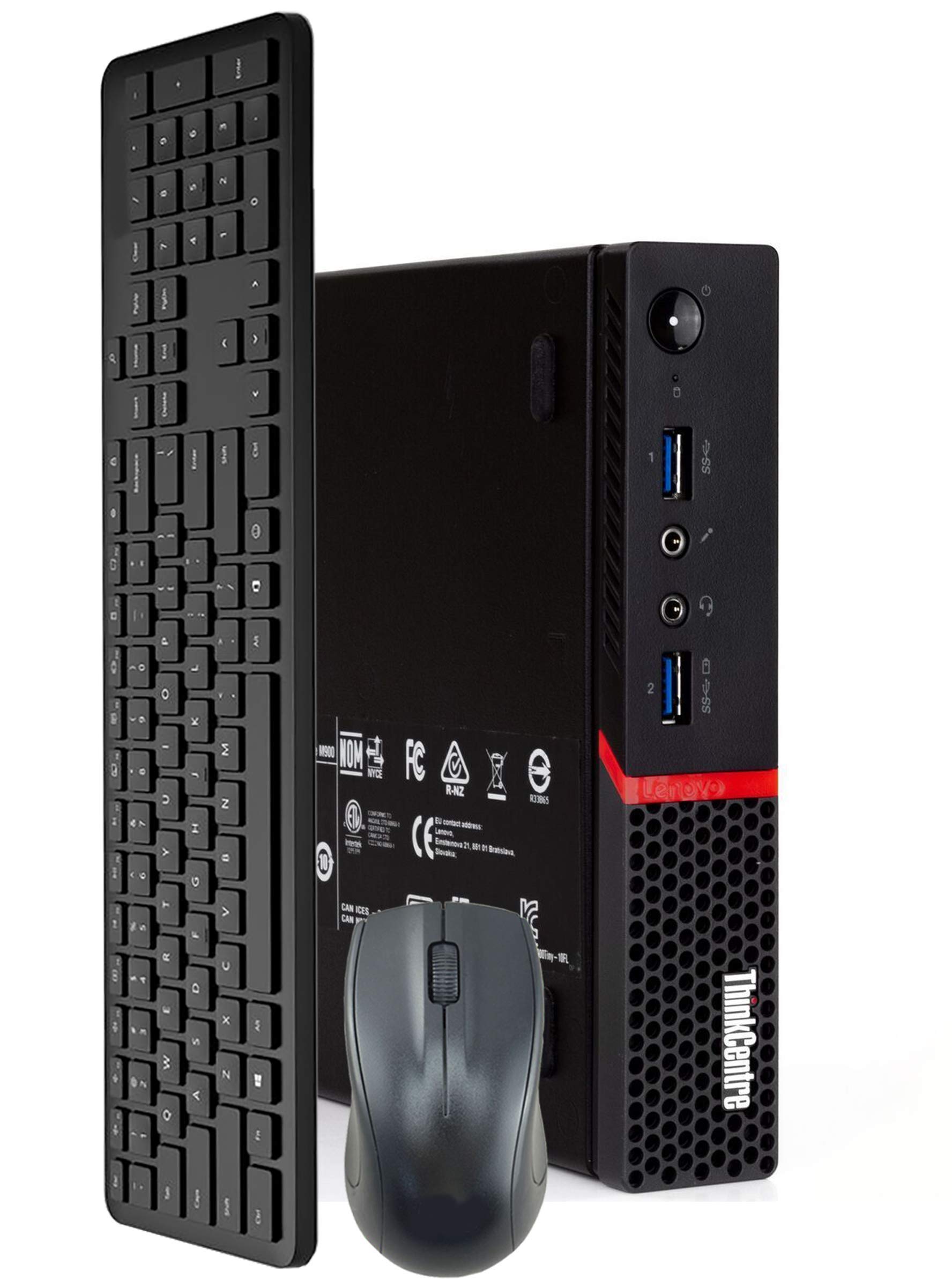 Renewed Lenovo M900 Tiny PC - Intel Core i5 6400T, 16GB DDR4, 512GB M.2 SSD, WiFi & Bluetooth, Win 10 Pro | Compact Business Desktop for Office, Home & Digital Signage