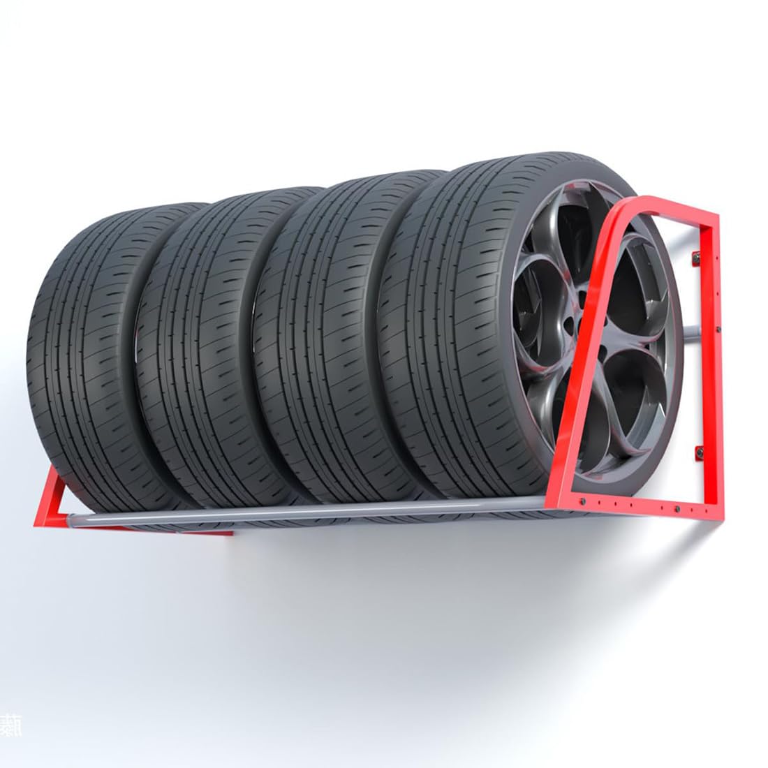 Wall Mounted Tire Storage Rack - Heavy Duty Multi-Tire Organizer for Garage, Workshop & Warehouse | Space-Saving Spare Wheel & Tire Display Stand | Perfect for Car Enthusiasts & Auto Shops