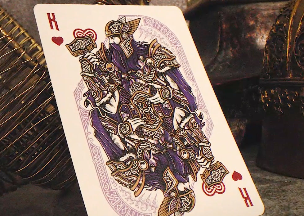 Premium Norse Mythology Playing Cards - Viking Gods & Legends Theme - Perfect for Collectors, Poker, Magic Tricks & Game Nights